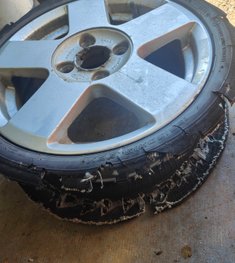 tyre blow out