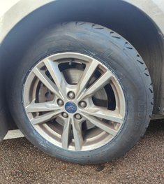 A11 flat tyre
