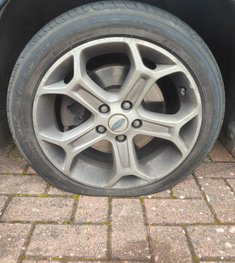 puncture on driveway