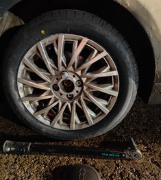 tyre blow out watton